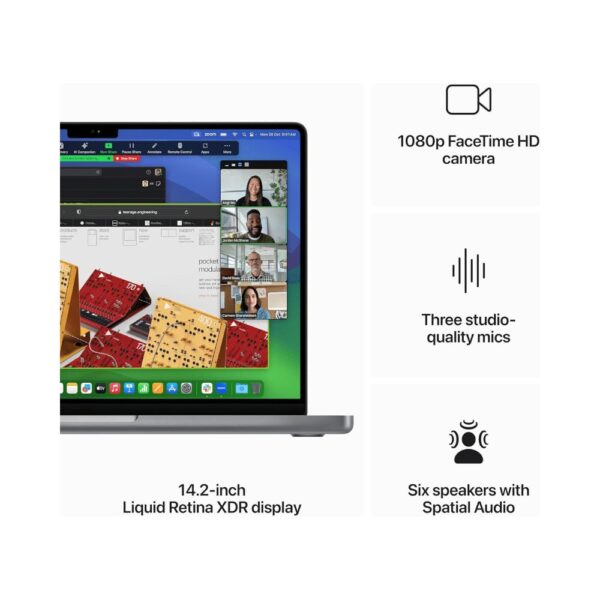 Apple MacBook Pro 14.2 inch Display M3 chip, 8GB RAM, 512GB SSD Storage - English Keyboard