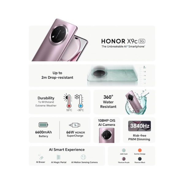 Honor X9c 5G Dual SIM 12GB RAM 256GB Storage- International Version - Image 13