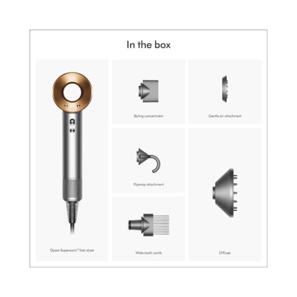 Dyson Supersonic Hairdryer HD07 - Nickel/Copper