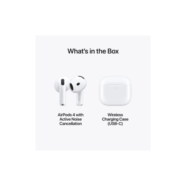 Apple AirPods 4 Wireless With Active Noise Cancellation