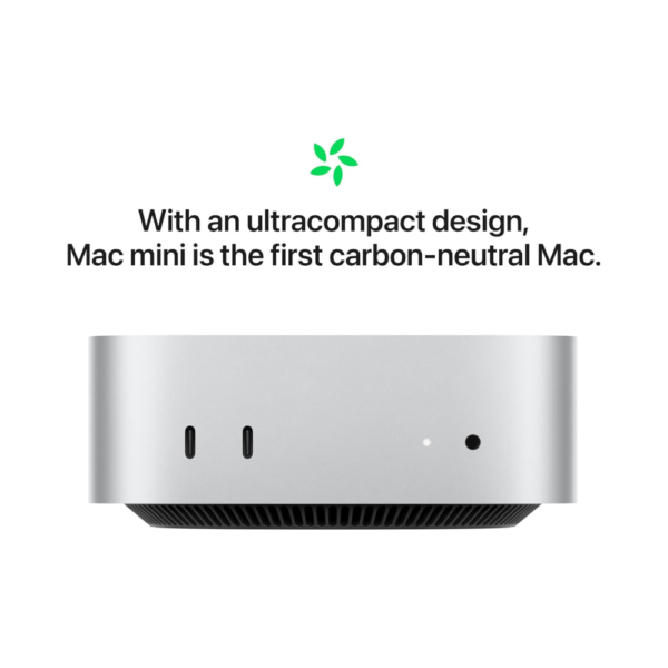 Apple Mac Mini M4 Chip 16GB RAM & 256GB SSD - Silver