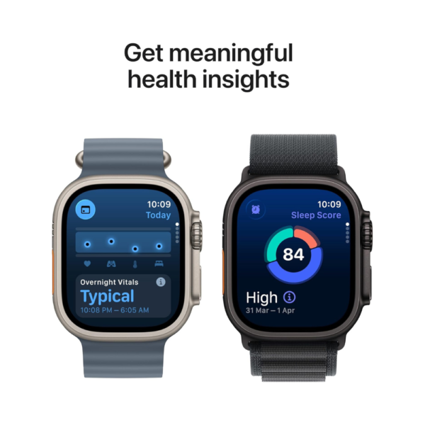 Apple Watch Ultra 3 GPS + Cellular, 49mm Black Titanium Case with Black Ocean Band